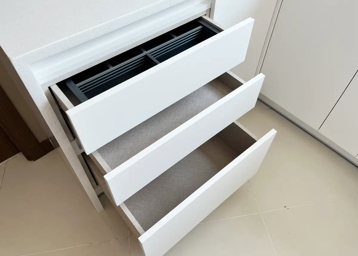 싱크대 서랍 3단 내부 구성