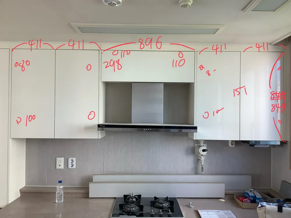 상부장 현장 실측 모습