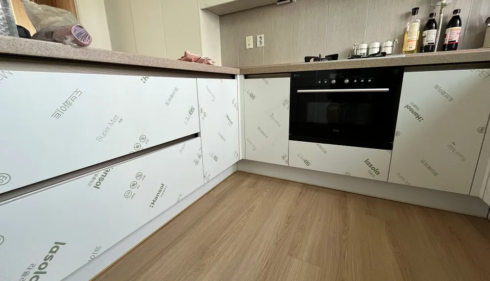 하부장 빌트인 오븐 주변 문짝 교체 완성