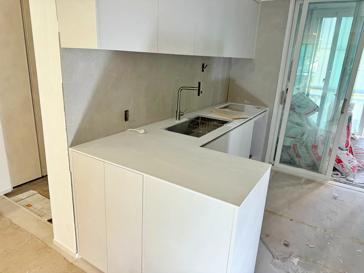 구리 싱크대 정면 전경